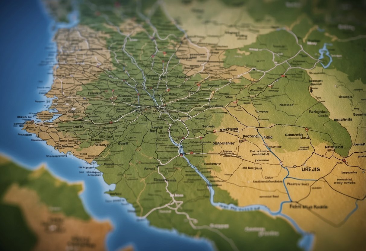 A map of the Netherlands with highlighted camper routes and a list of frequently asked questions
